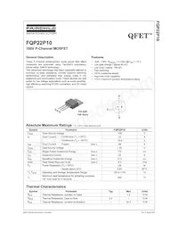 FQP22P10 Datasheet Copertura