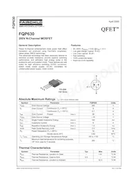 FQP630 Datasheet Cover