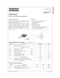 FQP7N10L Datasheet Copertura
