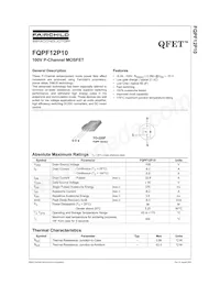 FQPF12P10 Datasheet Cover