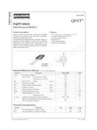 FQPF14N30 Datasheet Cover