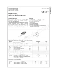 FQPF4N20L Datasheet Cover