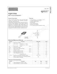 FQPF7P06 Datasheet Cover