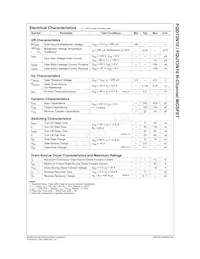 FQU13N10TU Datasheet Page 2