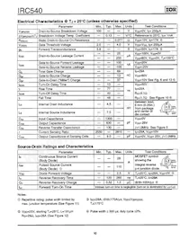 IRC540PBF Datasheet Page 2