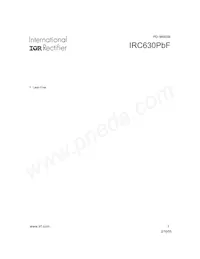 IRC630PBF Datasheet Cover
