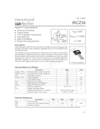 IRCZ34PBF Datenblatt Cover