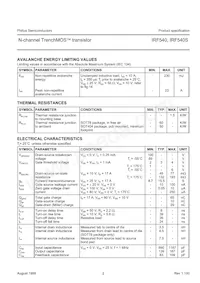 IRF540 Datasheet Page 2