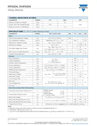 IRF820A Datasheet Page 2