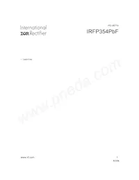 IRFP354PBF Datasheet Copertura