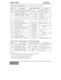 IRFS350A Datasheet Page 2