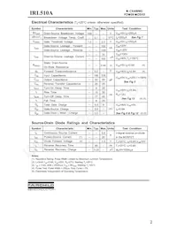 IRL510A Datasheet Page 2