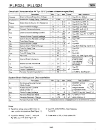 IRLR024TRR Datasheet Page 2
