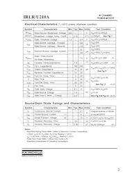 IRLR210ATF Datasheet Page 2