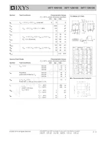 IXFT13N100 Datasheet Page 2