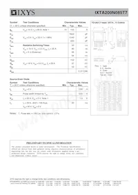IXTA200N085T7 Datasheet Page 2