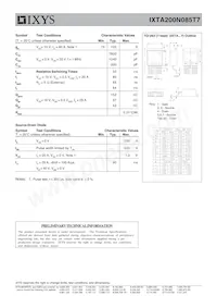 IXTA200N085T7 Datasheet Pagina 2