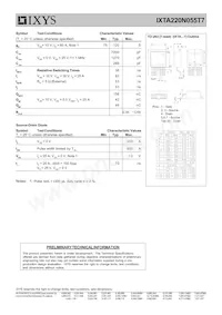 IXTA220N055T7 Datasheet Pagina 2