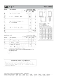 IXTC160N10T Datasheet Page 2