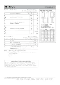 IXTC220N075T Datasheet Page 2