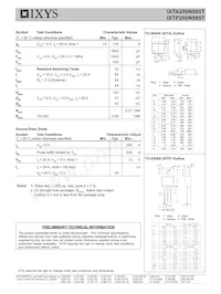 IXTP200N085T Datasheet Page 2