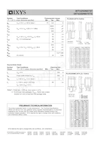 IXTV250N075TS Datasheet Page 2