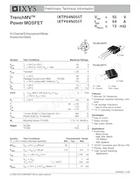 IXTY64N055T Datasheet Cover