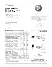 NTD4302 Datasheet Cover