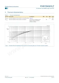 PHB78NQ03LT Datasheet Page 4