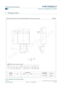 PHB78NQ03LT Datasheet Page 9