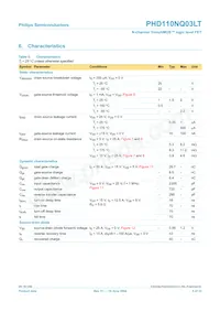 PHD110NQ03LT Datasheet Page 5