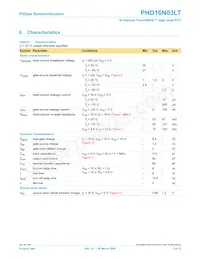 PHD16N03LT Datasheet Page 5