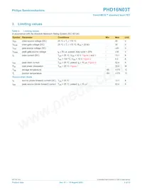 PHD16N03T Datasheet Page 2