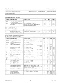 PHD37N06LT Datasheet Page 2