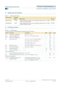 PHD66NQ03LT Datasheet Page 2