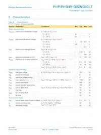 PHD82NQ03LT Datasheet Page 5