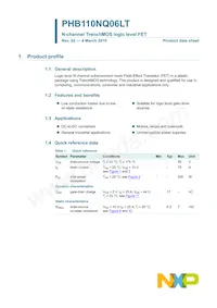 PHP110NQ06LT Datasheet Cover