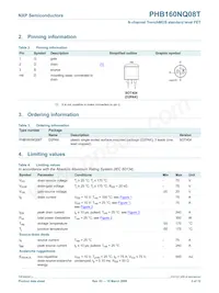 PHP160NQ08T Datasheet Page 2