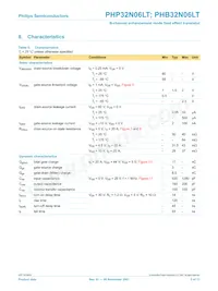 PHP32N06LT Datasheet Page 5