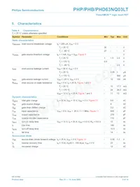 PHP63NQ03LT Datasheet Page 5