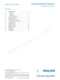 PHP71NQ03LT Datasheet Page 14