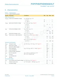 PHP96NQ03LT Datasheet Page 5