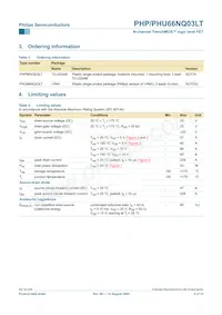 PHU66NQ03LT Datasheet Page 2