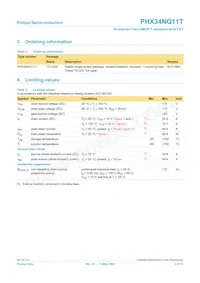 PHX34NQ11T Datasheet Page 2