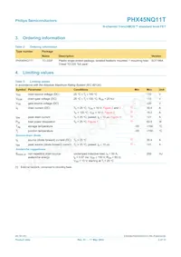 PHX45NQ11T Datasheet Page 2