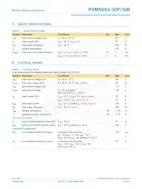 PSMN004-36B Datasheet Page 2
