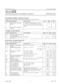 PSMN004-55W Datasheet Page 2