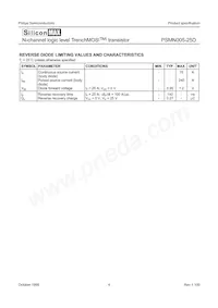 PSMN005-25D Datasheet Page 4