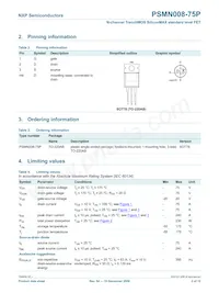 PSMN008-75P Datasheet Page 3