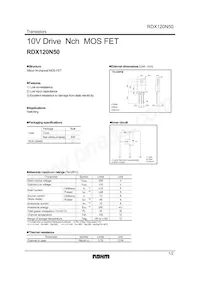 RDX120N50FU6 Datasheet Cover